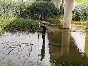 郑州泗水河测河底高程