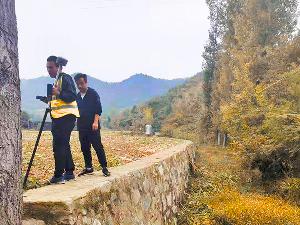 三门峡三淅高速弃渣场测量